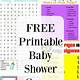 Free Baby Shower Game Printables