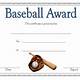 Free Baseball Award Certificate Templates For Word