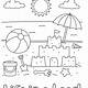 Free Beach Coloring Pages
