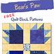 Free Bear Paw Quilt Pattern