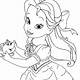 Free Belle Coloring Pages