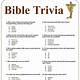 Free Bible Trivia Game