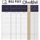 Free Bill Pay Template