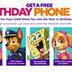 Free Birthday Calls From Cartoon Characters