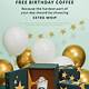 Free Birthday Drink Starbucks