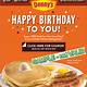 Free Breakfast At Denny's On Your Birthday
