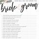 Free Bridal Shower Printable Games