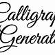 Free Calligraphy Fonts Generator