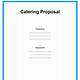 Free Catering Proposal Template