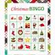 Free Christmas Bingo Template