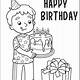 Free Coloring Pages For Birthdays Printable