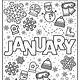 Free Coloring Pages January