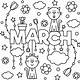 Free Coloring Pages March