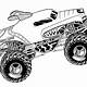 Free Coloring Pages Monster Truck