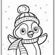 Free Coloring Pages Penguin