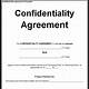 Free Confidentiality Agreement Template Download