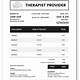 Free Counseling Invoice Template