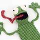 Free Crochet Frog Bookmark Pattern