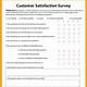 Free Customer Satisfaction Survey Template Excel