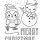Free Cute Christmas Coloring Pages