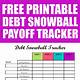 Free Debt Snowball Printable