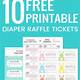 Free Diaper Raffle Tickets Printable