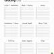 Free Download Grocery List Template