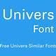 Free Download Univers Font