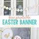 Free Easter Banner Printable