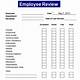 Free Employee Review Template Word