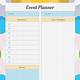 Free Event Planner Template Word