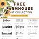 Free Farmhouse Font