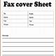 Free Fax Cover Sheets Printable