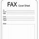 Free Fax Template Cover Sheet