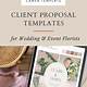 Free Florist Proposal Template