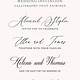 Free Fonts For Wedding Invitations