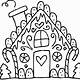Free Gingerbread House Coloring Pages