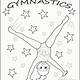 Free Gymnastics Coloring Pages
