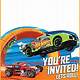 Free Hot Wheels Invitation Template