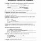 Free Independent Contractor Agreement Template Word