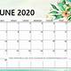 Free June Calendar