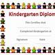 Free Kindergarten Diploma Template