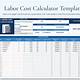 Free Labor Cost Template Excel