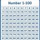 Free Large Printable Numbers 1 100