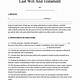 Free Last Will And Testament Template Microsoft Word