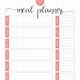 Free Meal Planner Printable