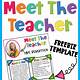 Free Meet The Teacher Template