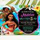 Free Moana Invitations