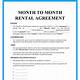 Free Month To Month Lease Agreement Template