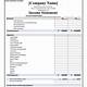 Free Monthly Income Statement Template